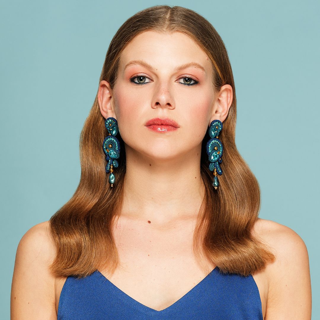 Earrings 'Elizabeth' long size
