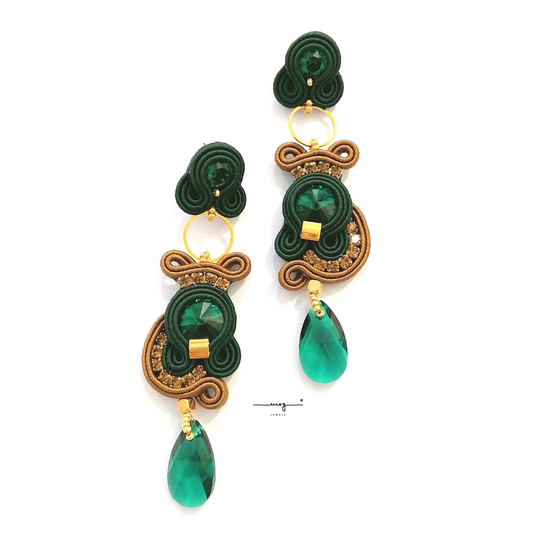 Earrings 'BAMBOO' long