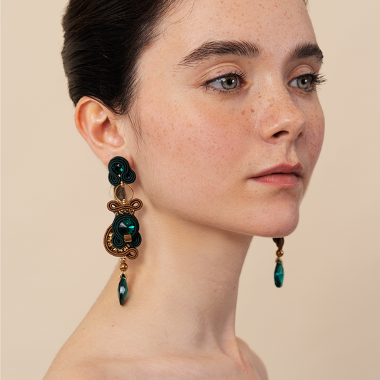 Earrings 'BAMBOO' long